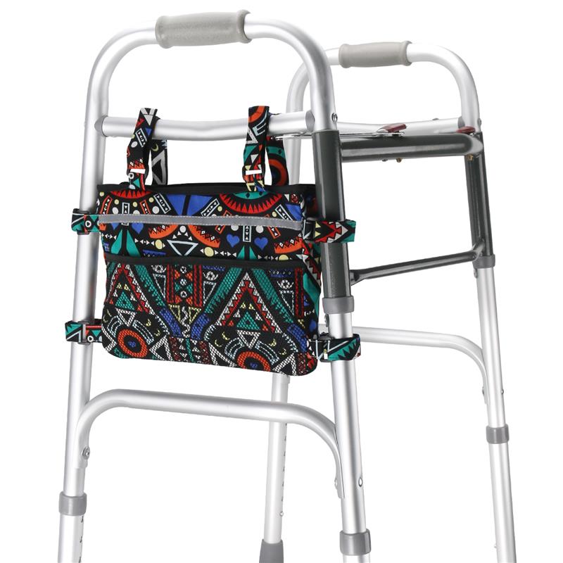 Walker Bag Suitable for Multiple Walking Aids Rollator Bag Multiple Colors (Color9810, 7.8Wx9.8L IN)