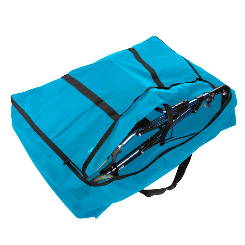 GUOER Travel Bag for Rollator Walker - for Folding Compact Wheelchair Transport Chair Storage Bag -35.4"W x 27.5"H x 12.5"D－Sky Blue