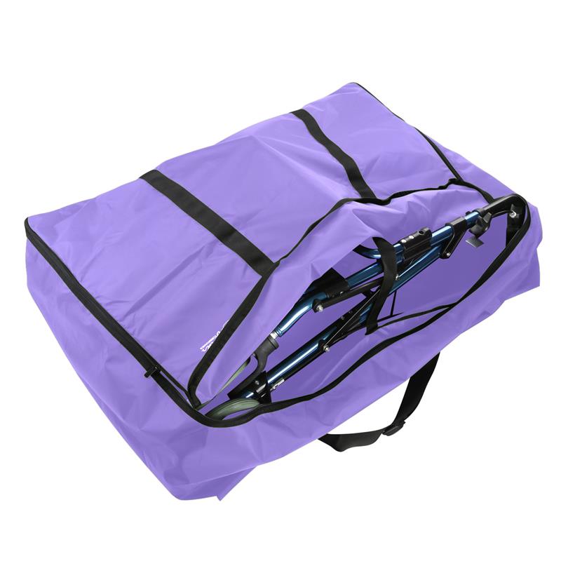 GUOER Travel Bag for Rollator Walker - for Folding Compact Wheelchair Transport Chair Storage Bag -35.4"W x 27.5"H x 12.5"D－Purple