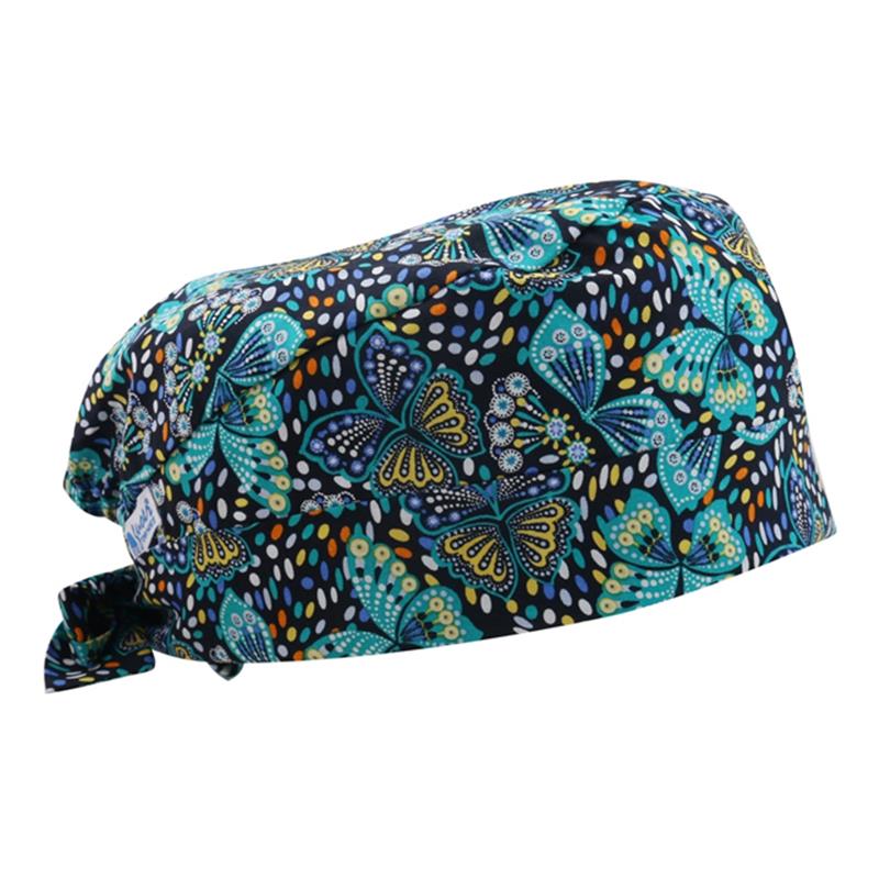 GUOER Scrub Cap Calabash Hat Unisex Working Caps One Size GE03-14B