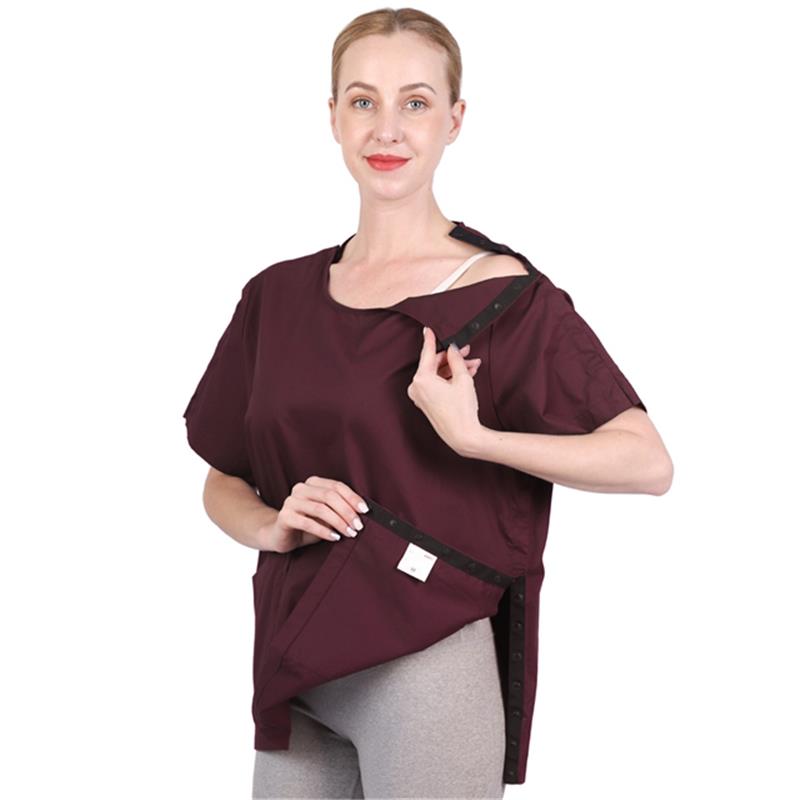 Post Surgery Shirt Thoracic Post Shirt Abdominal Surgery Post Shirt With Drain Management Pockets A-KF06