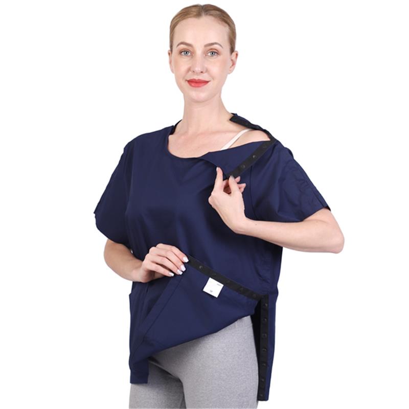 Post Surgery Shirt Thoracic Post Shirt Abdominal Surgery Post Shirt With Drain Management Pockets A-KF16