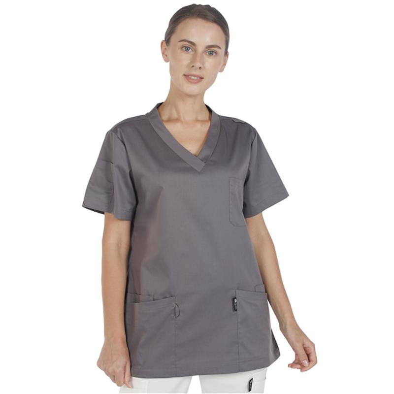 GUOER Unisex Scrubs Set Medical Scrubs Top Gary